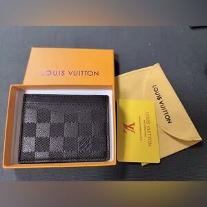 Louis Vuitton Graphite Checkered Card Holder